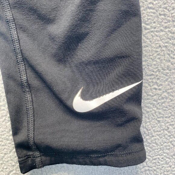 Boys Nike Dri Fit 3/4‎ Running Compression Tights Size Medium Black,Pocket - Picture 12 of 12